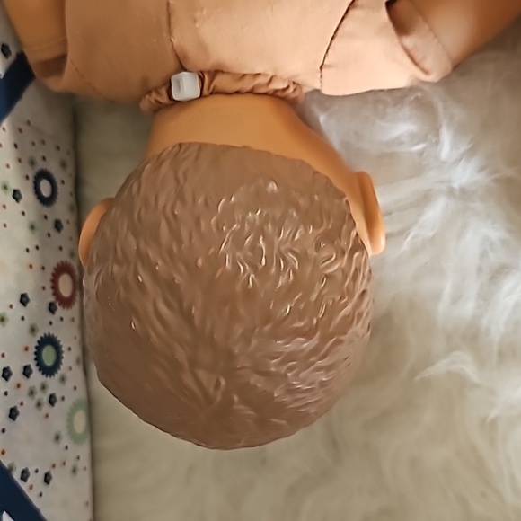 2 cute soft body dolls blonde hair and dark - Picture 8 of 10